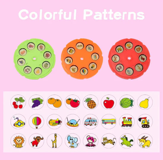 Set Tabla At Performance, de desenat Electrica cu Proiector Holograme, 24 modele figurine, roz